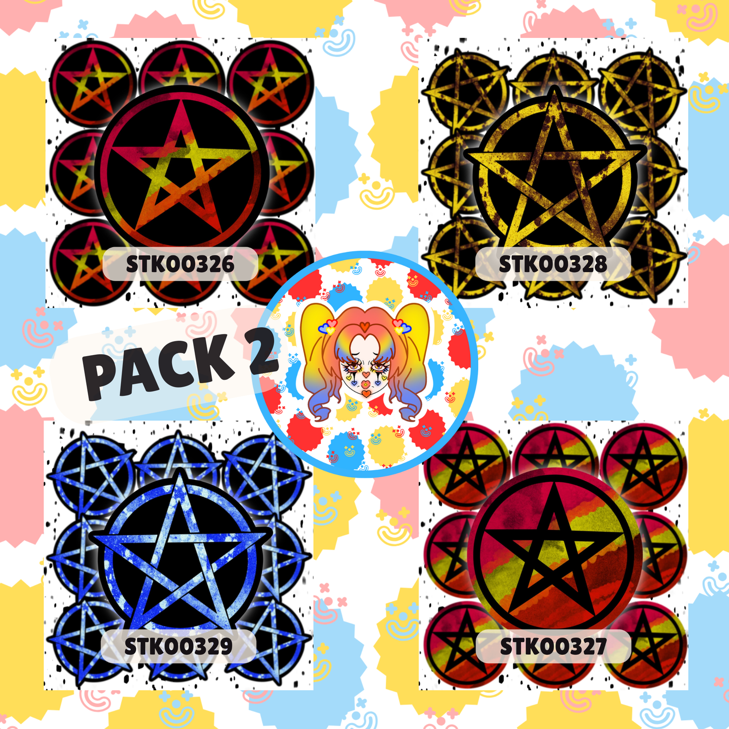 Pentacle Stickers