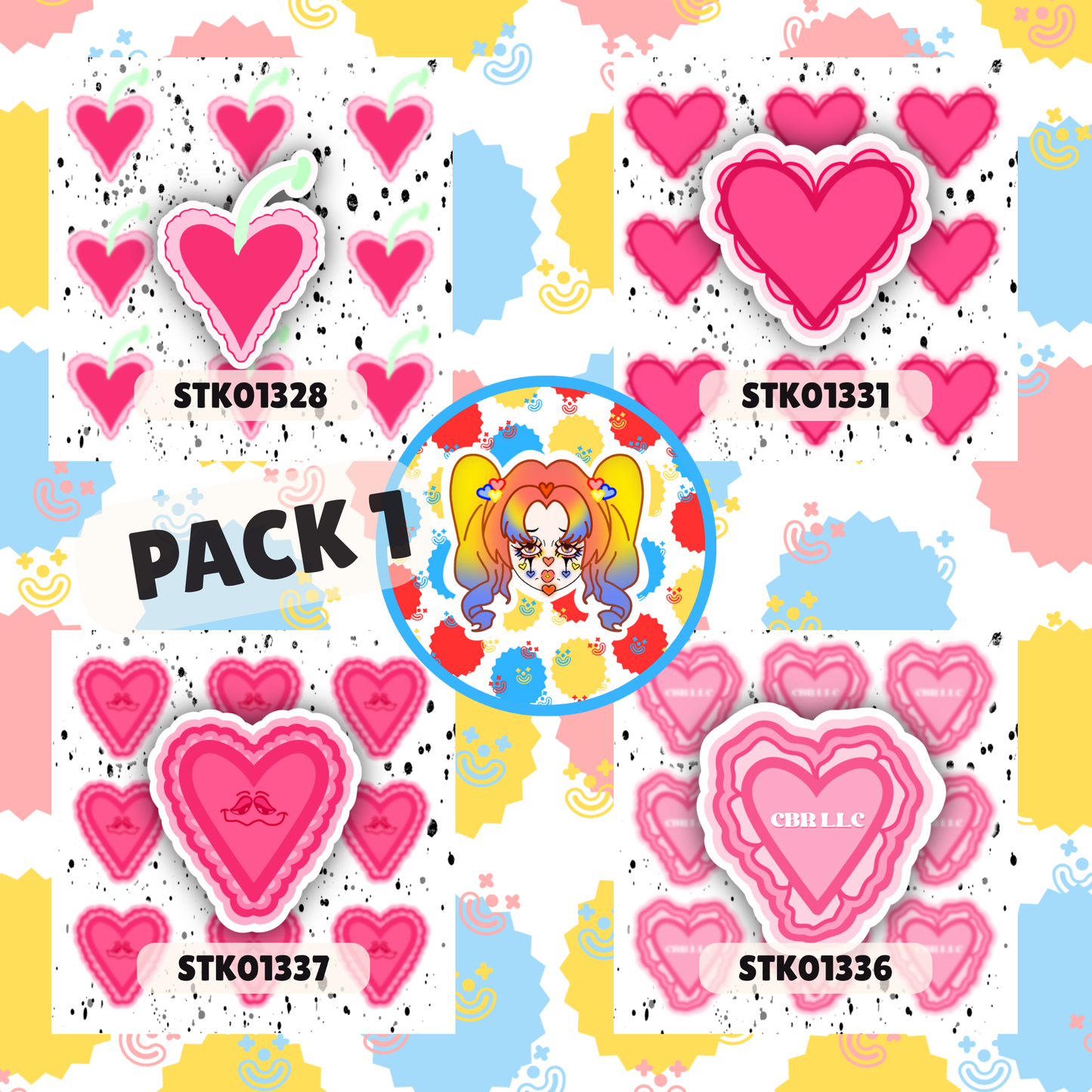Pinky Pack Stickers