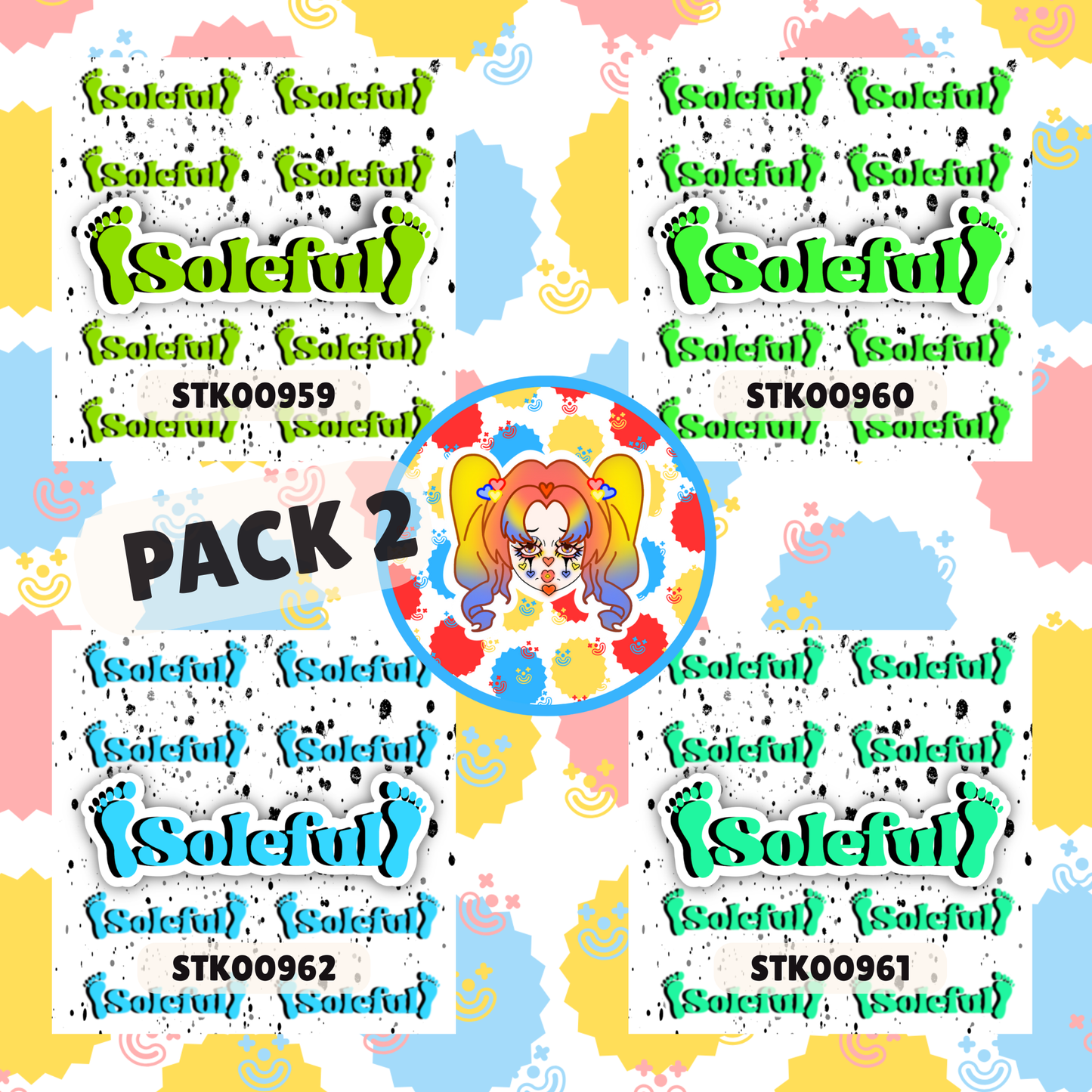 Soleful Foot Fetish Stickers