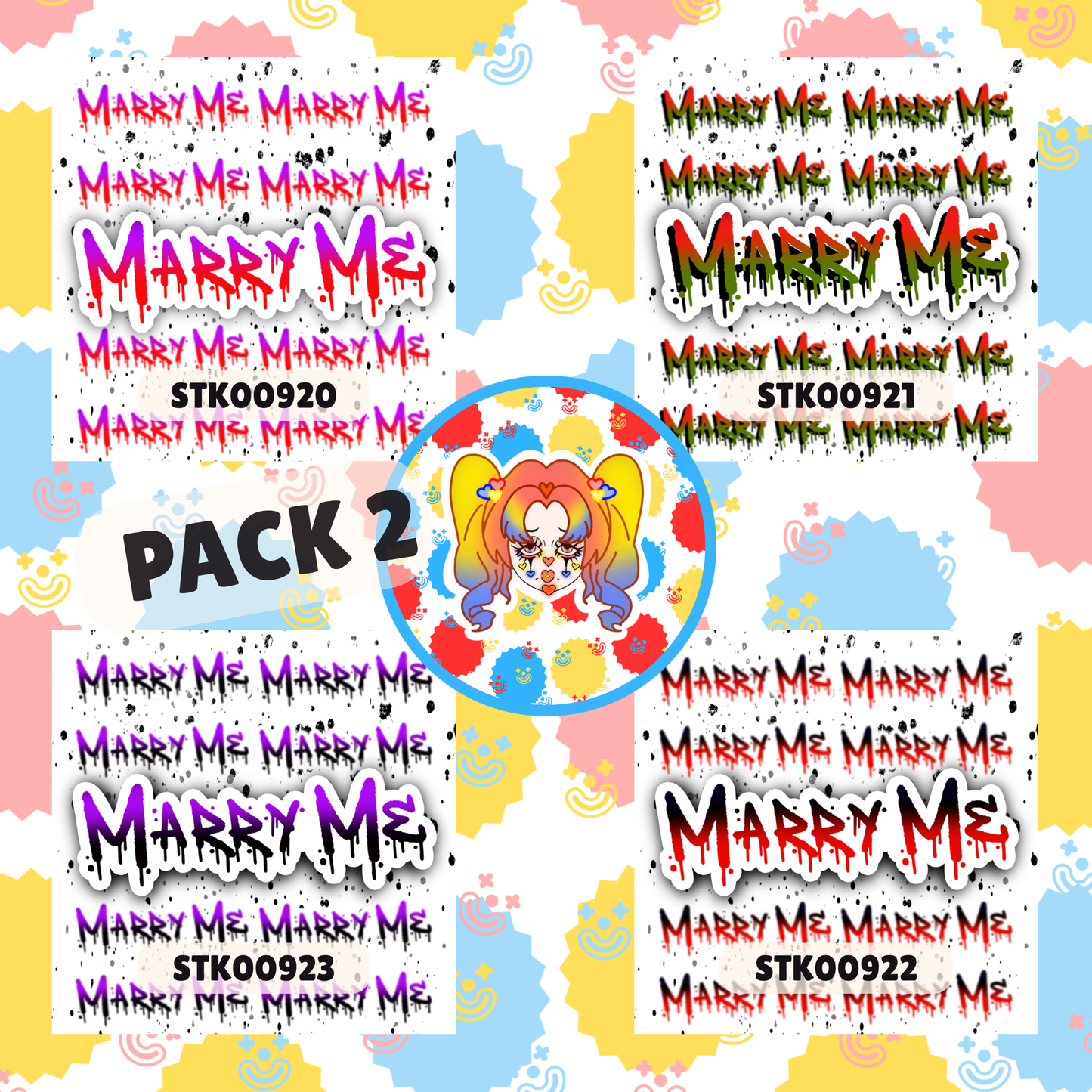 Marry Me Stickers
