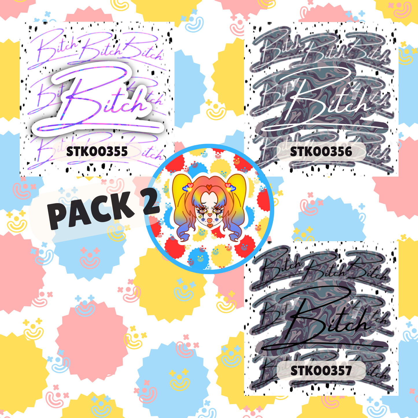 Bitch Stickers- Mature Stickers