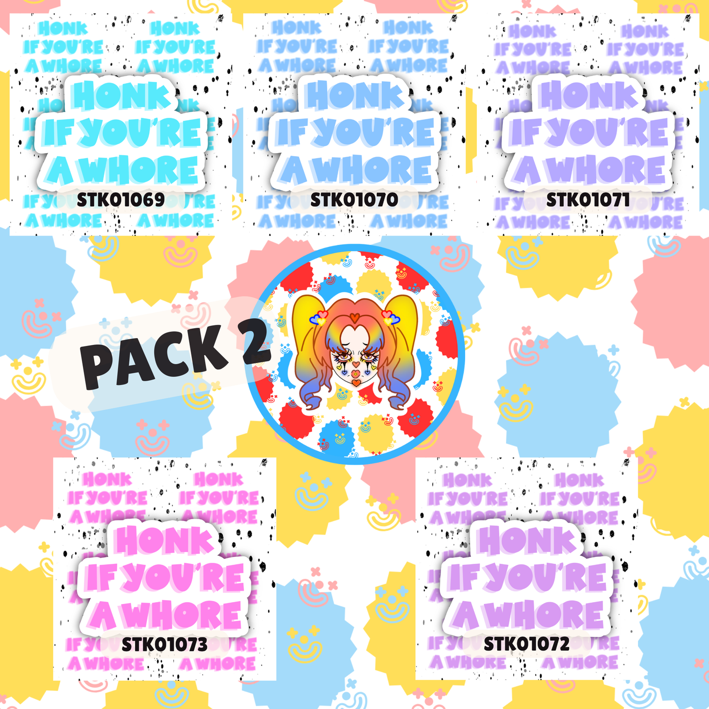 Honk Whore Stickers