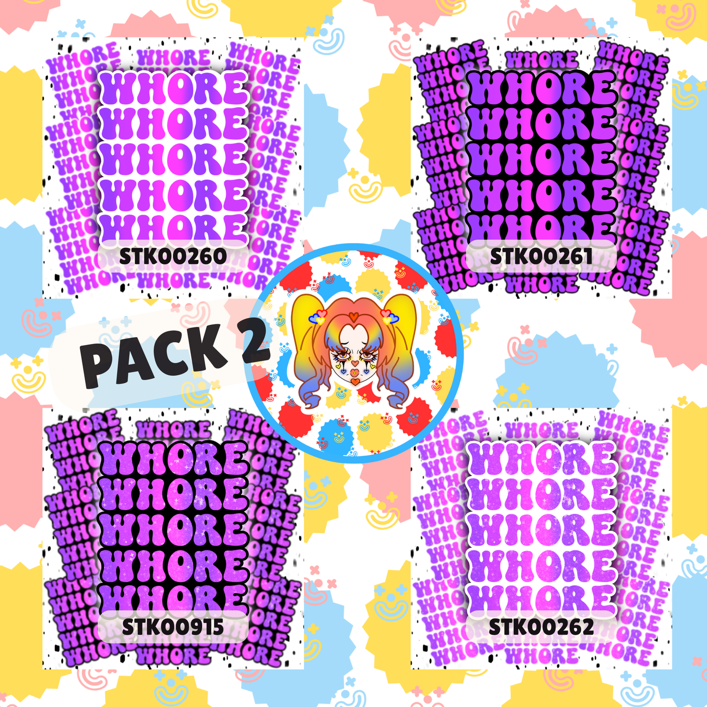 Whore Stickers