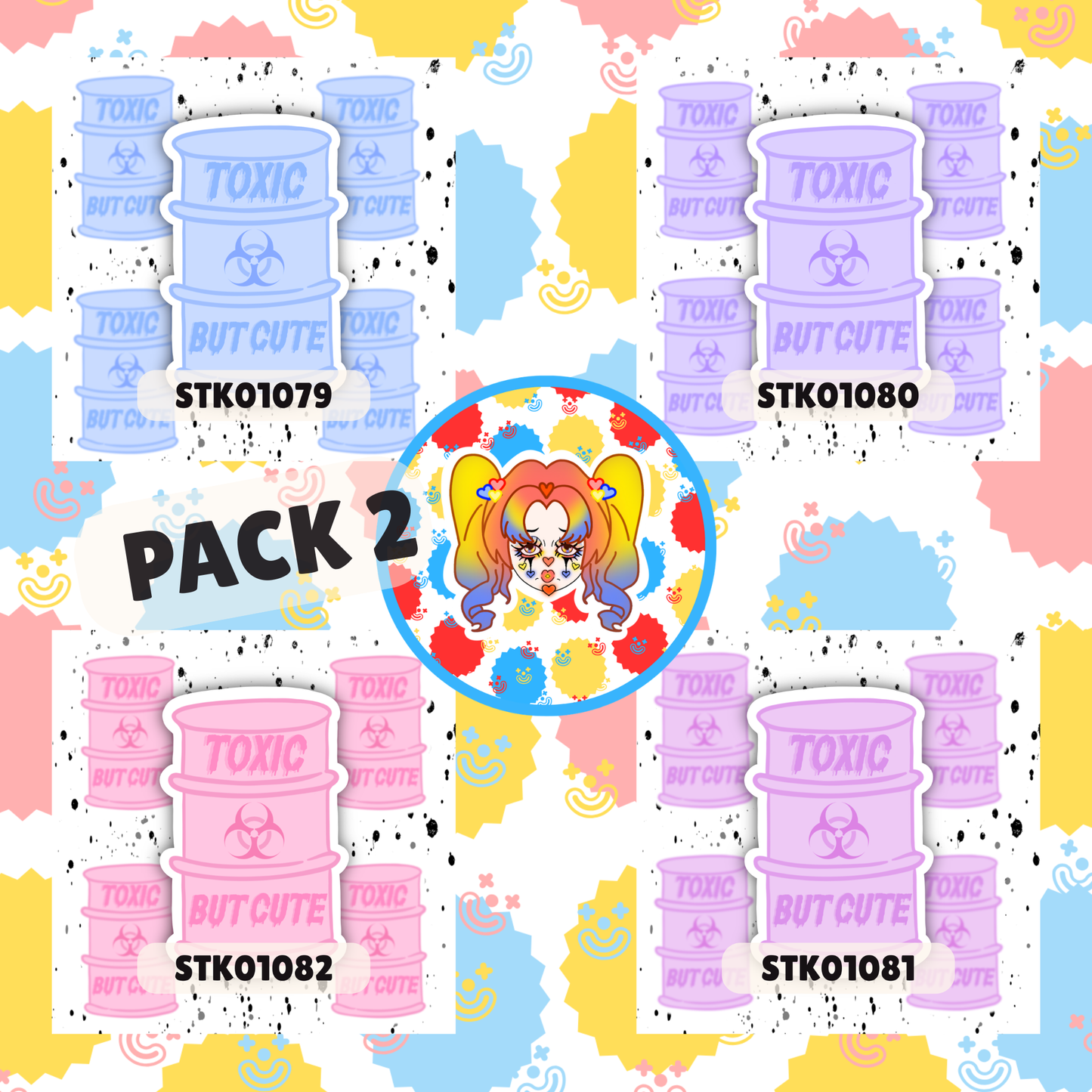 Toxic But Cute Stickers