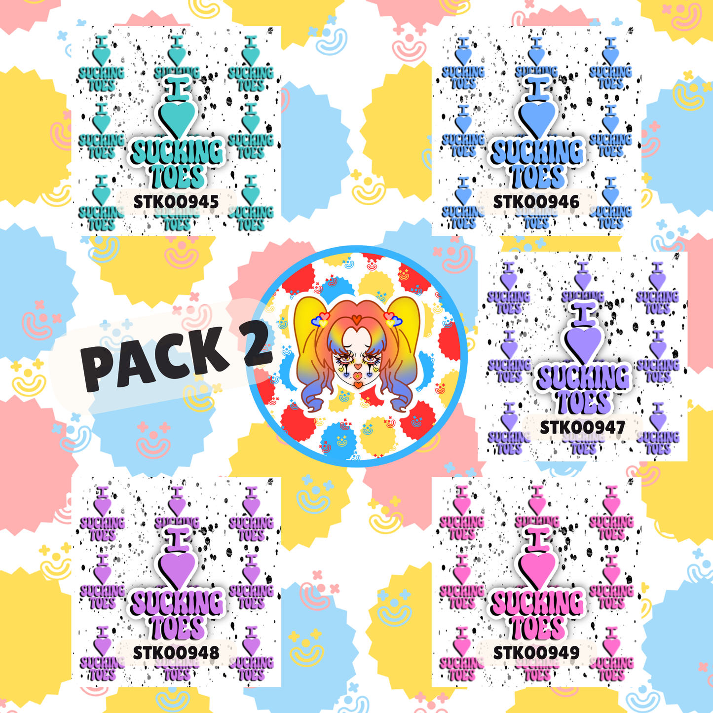 Foot Fetish Stickers