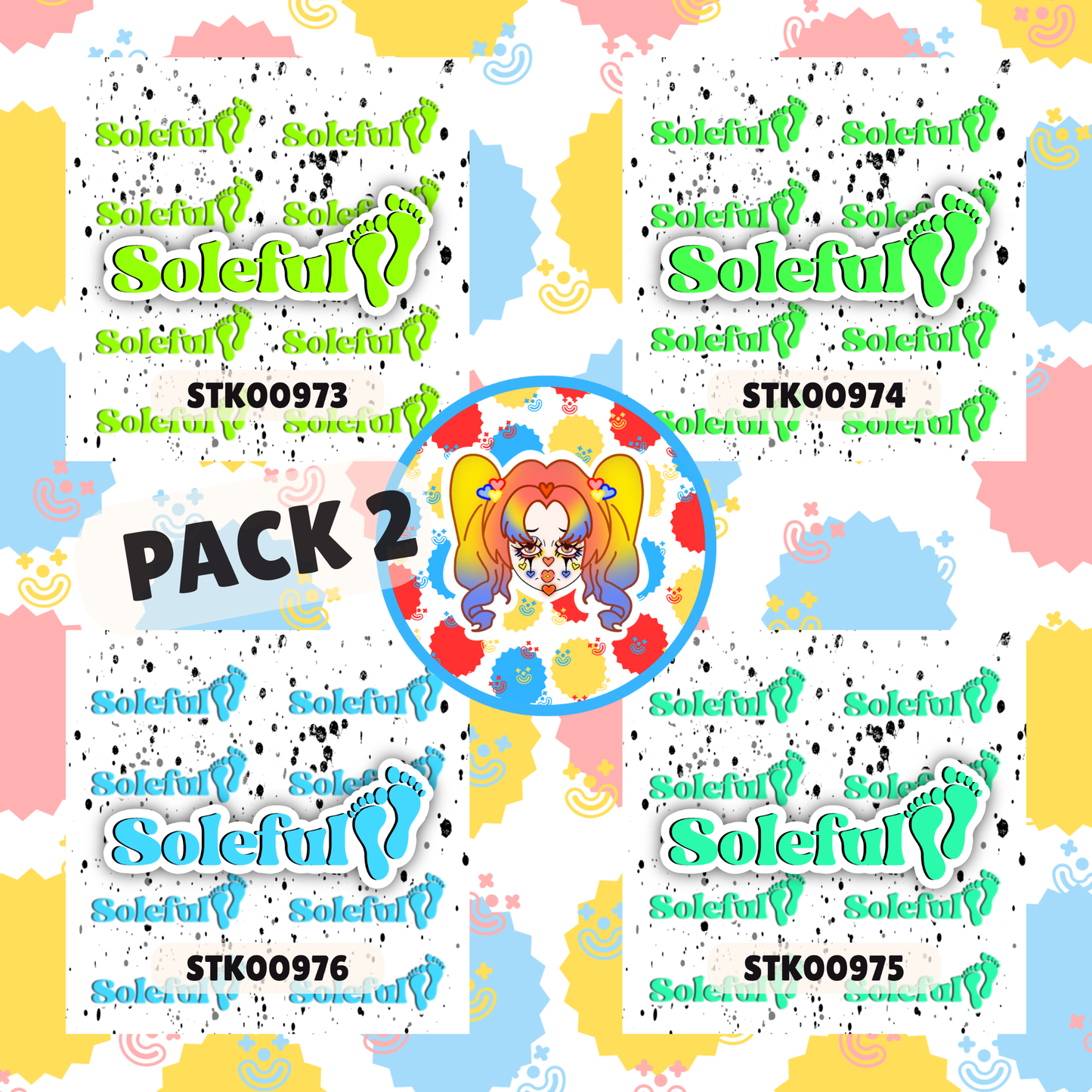 Soleful Foot Fetish Stickers