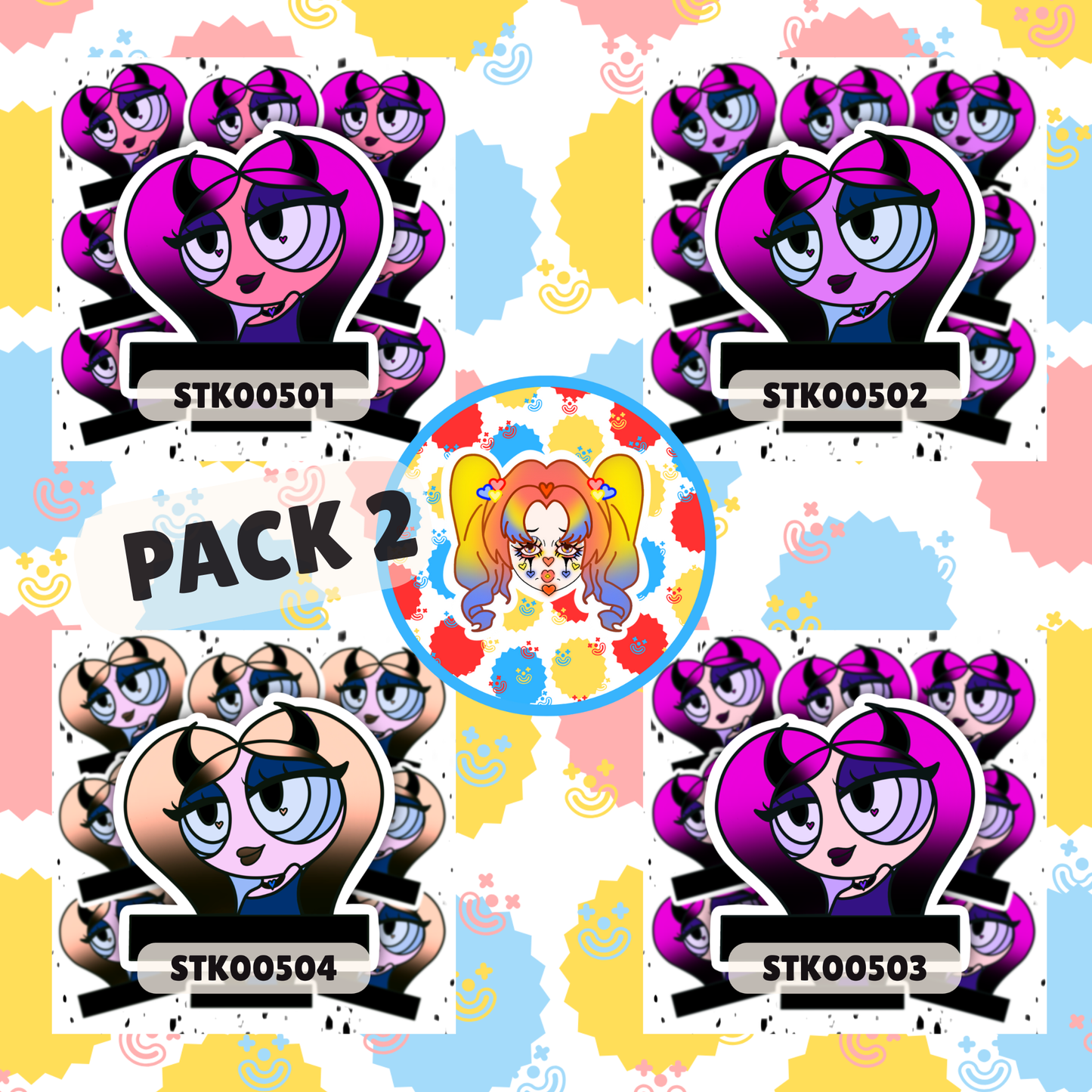 Devilish Beauty Stickers ~ Halloween Collection