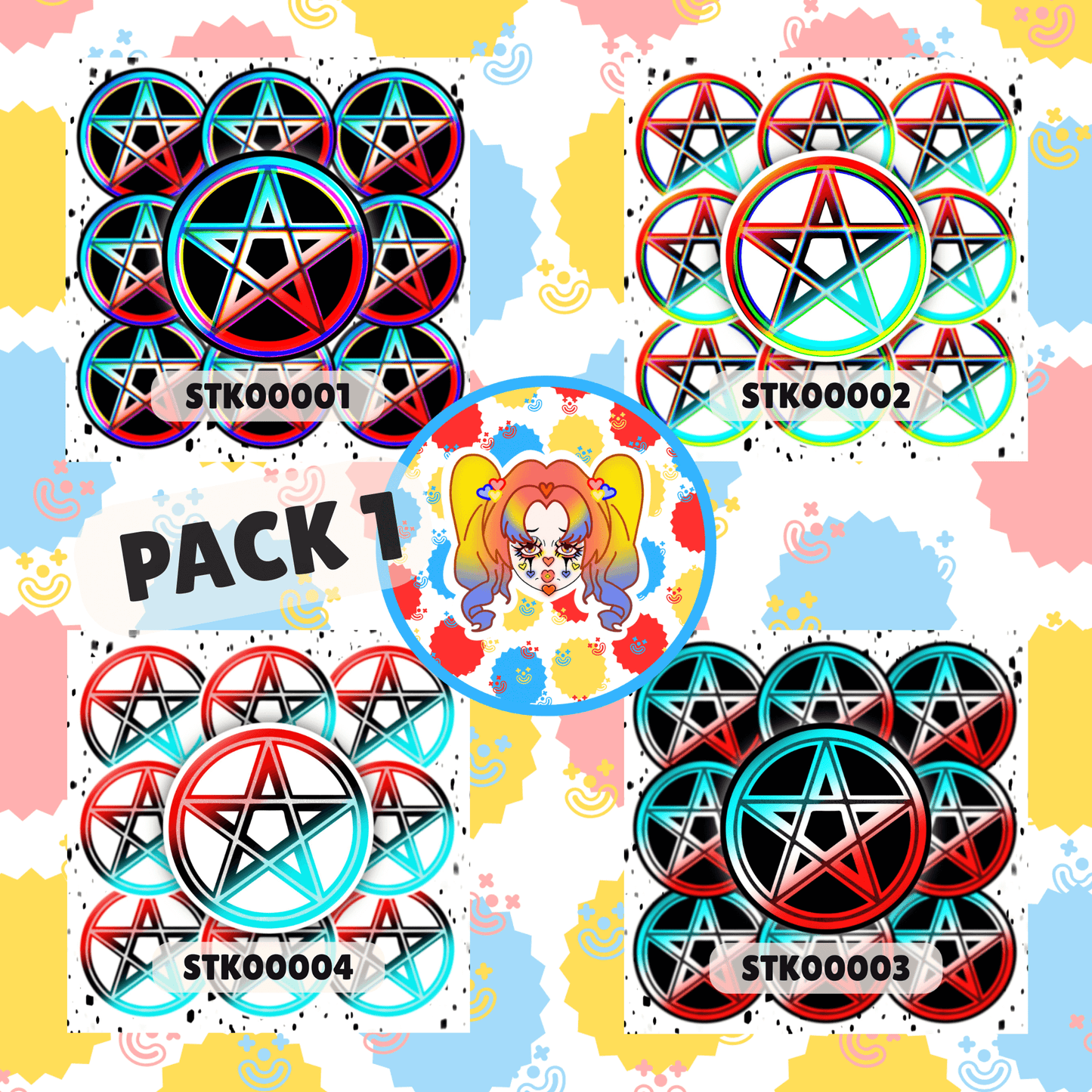 Pentacle Stickers
