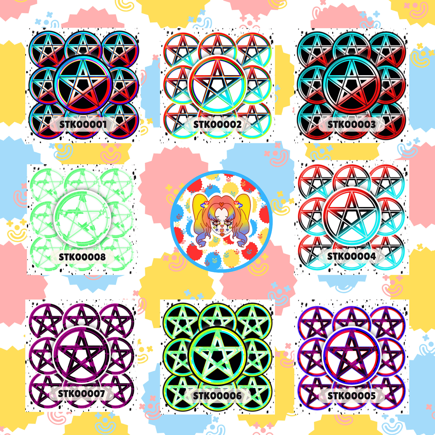Pentacle Stickers