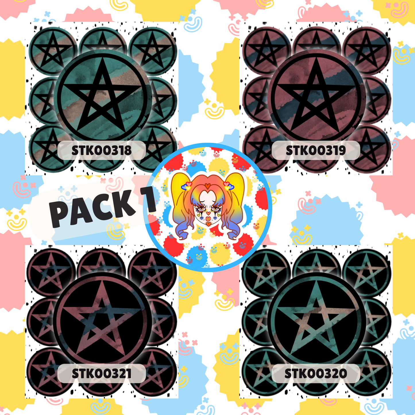 Pentacle Stickers