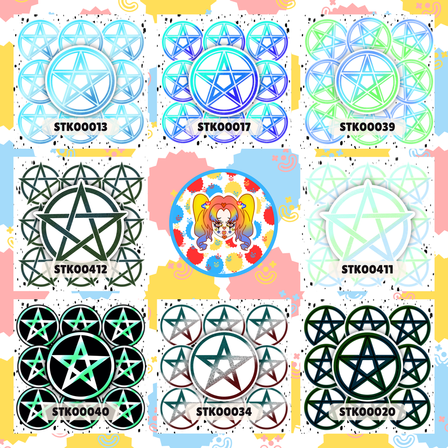 Pentacle Stickers