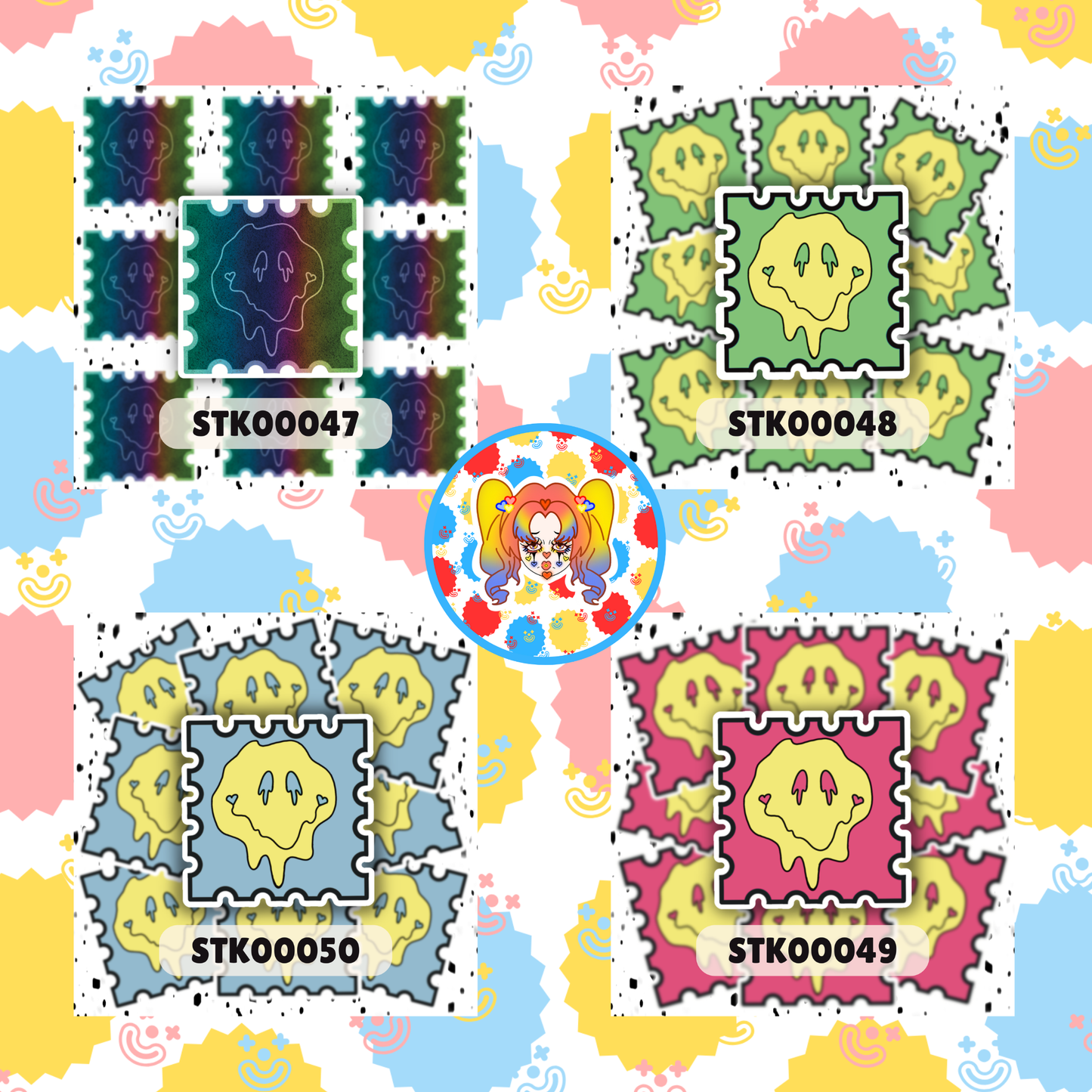 Smiley Tab Stickers