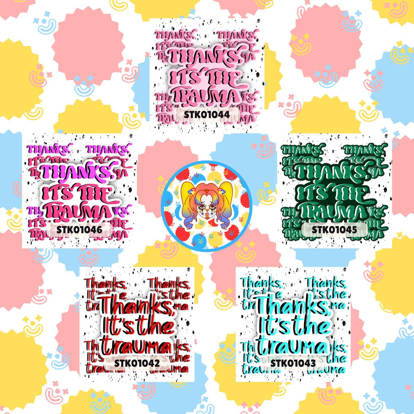 Thanks Trauma Stickers