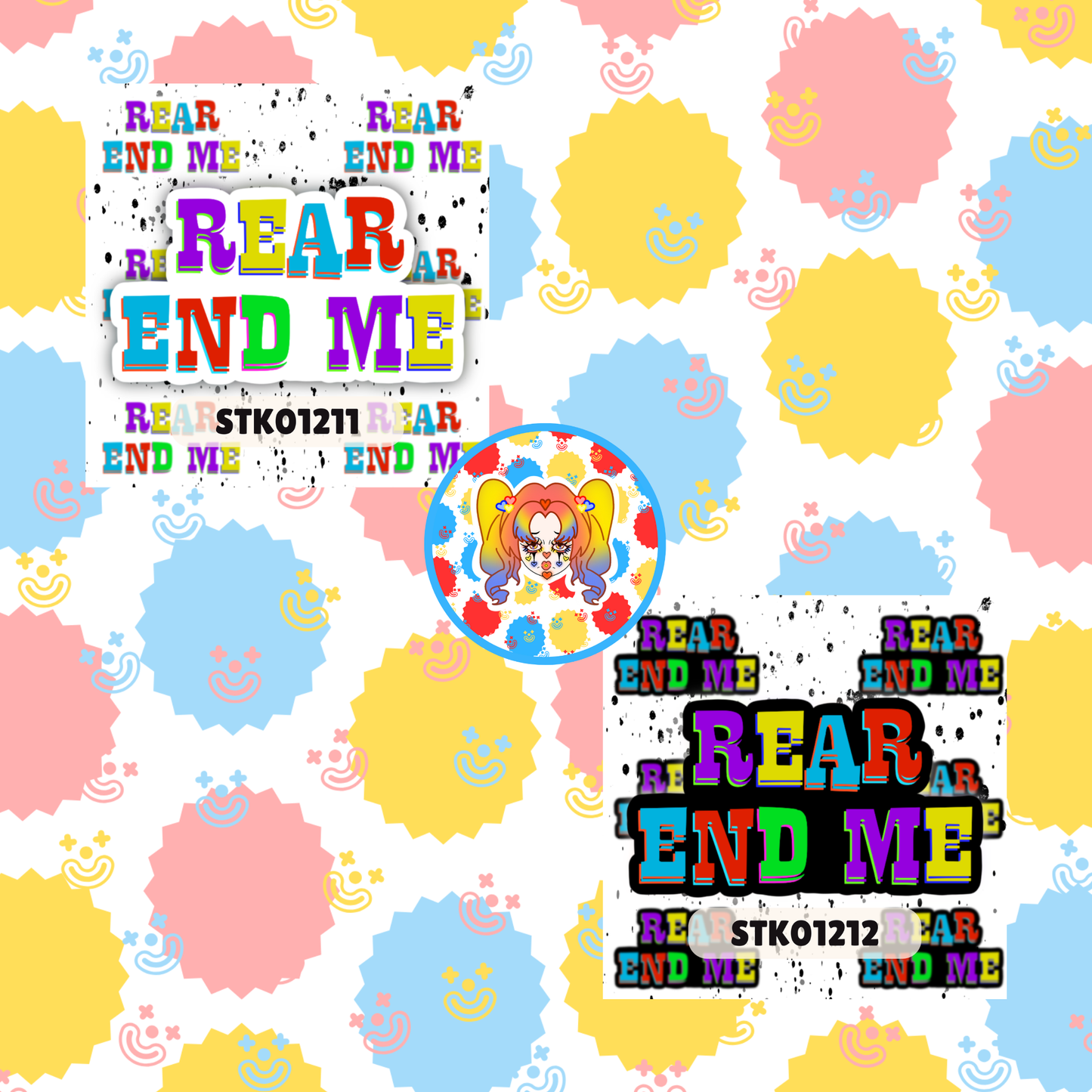 Rear End Me Stickers