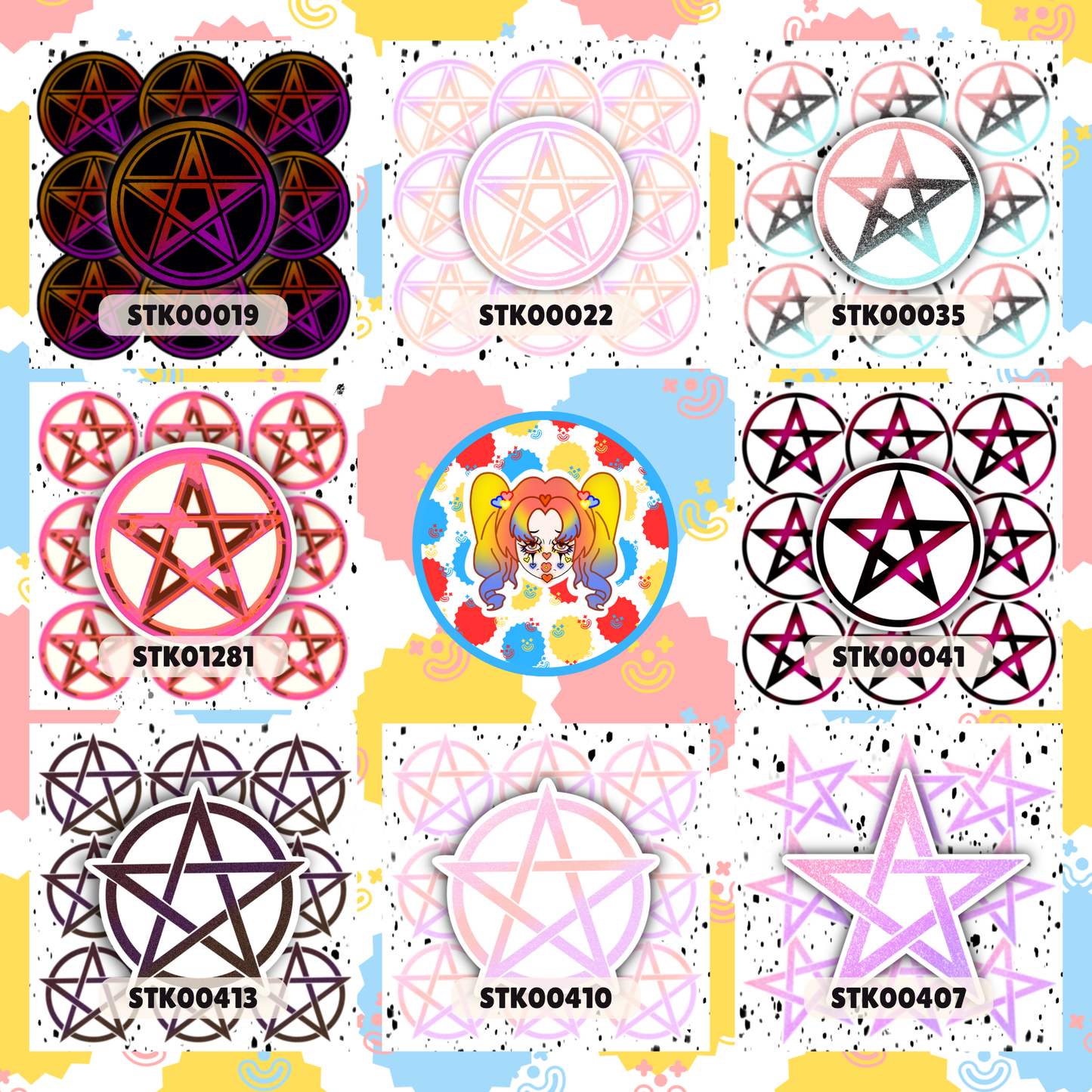 Pentacle Stickers