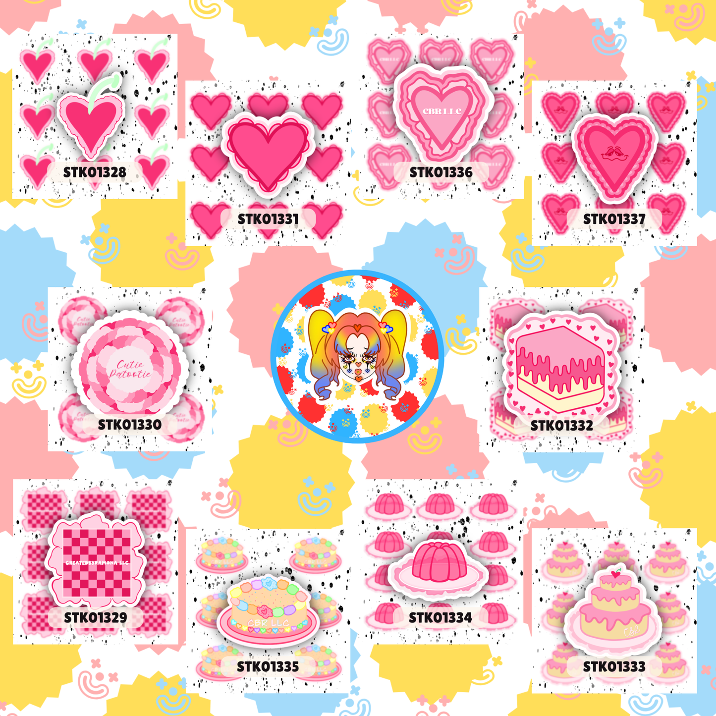 Pinky Pack Stickers