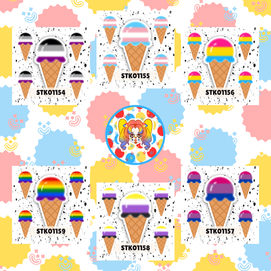Pretty Cones Stickers