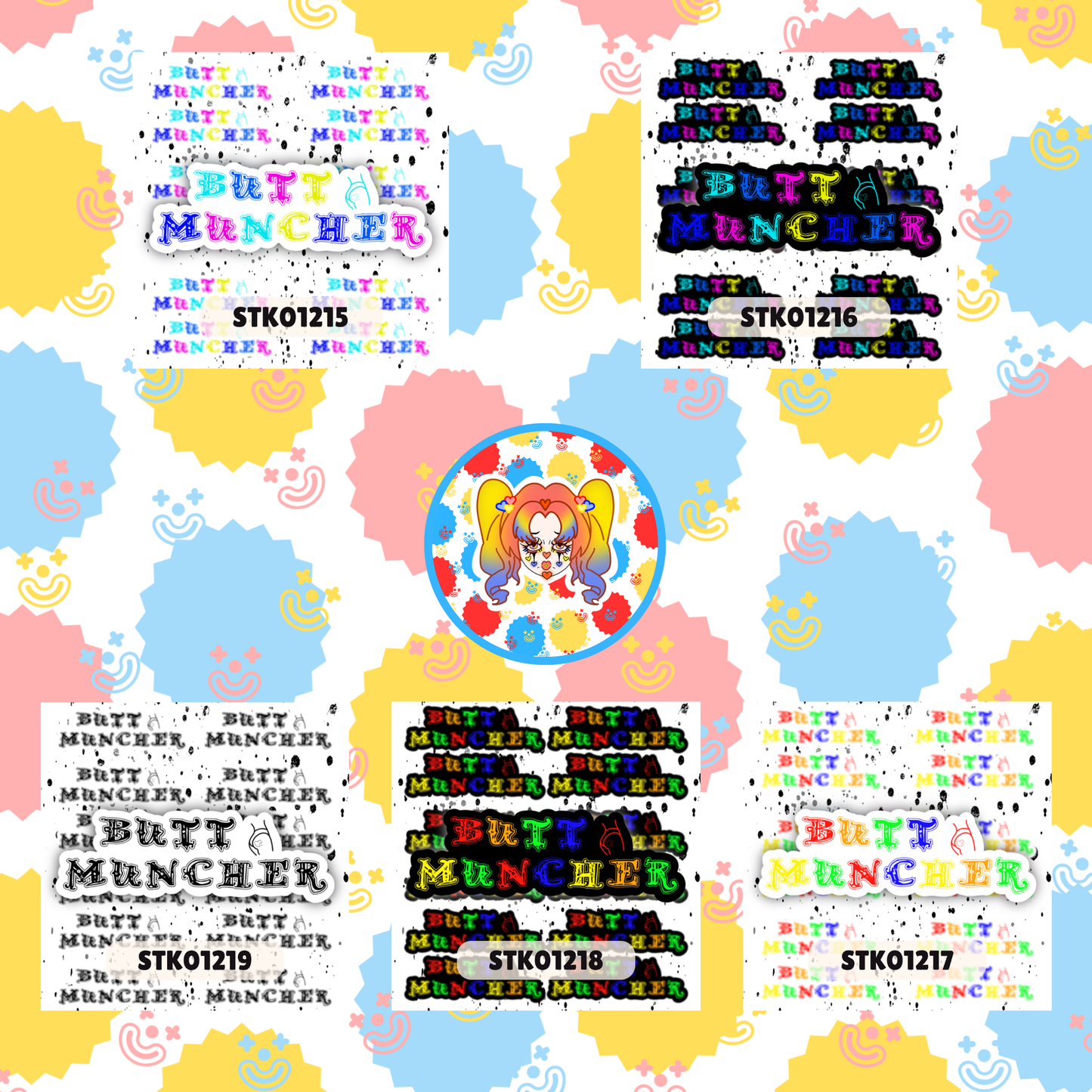Butt Muncher Stickers