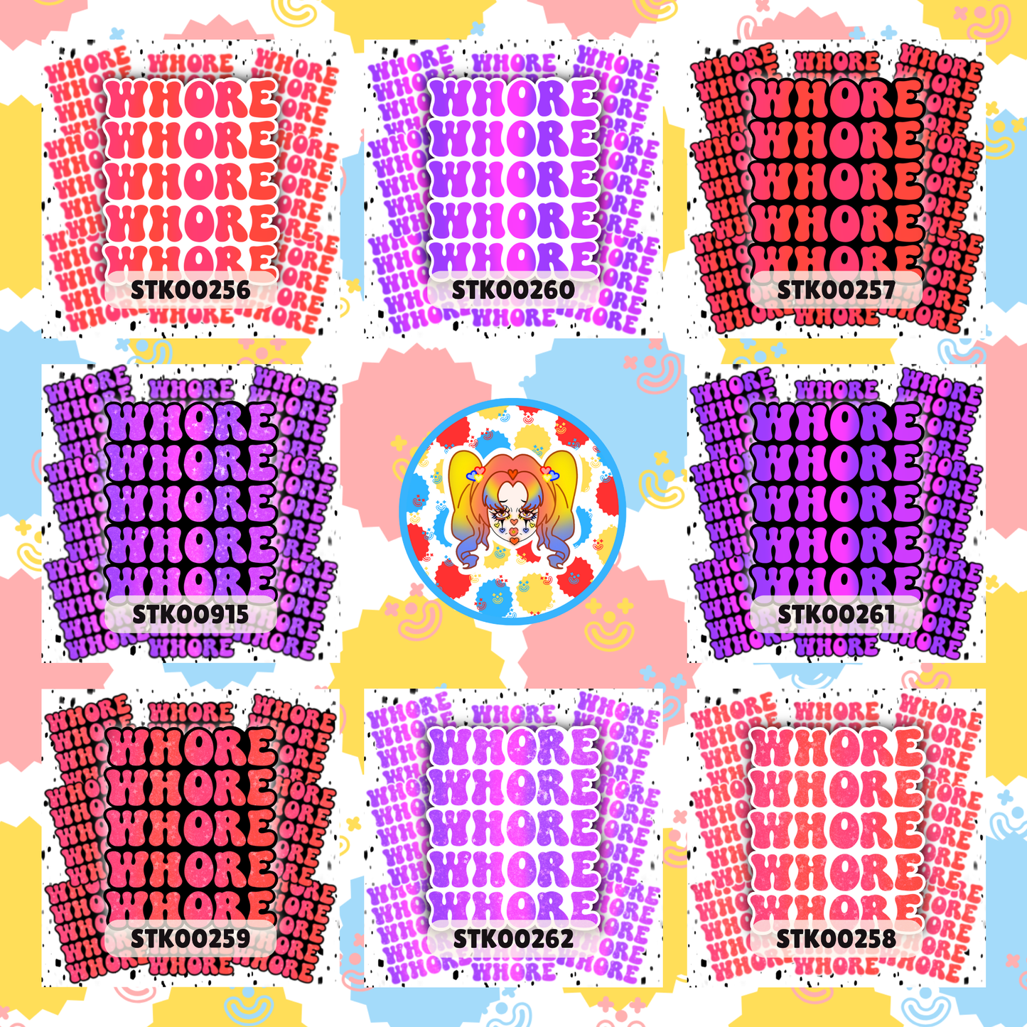 Whore Stickers