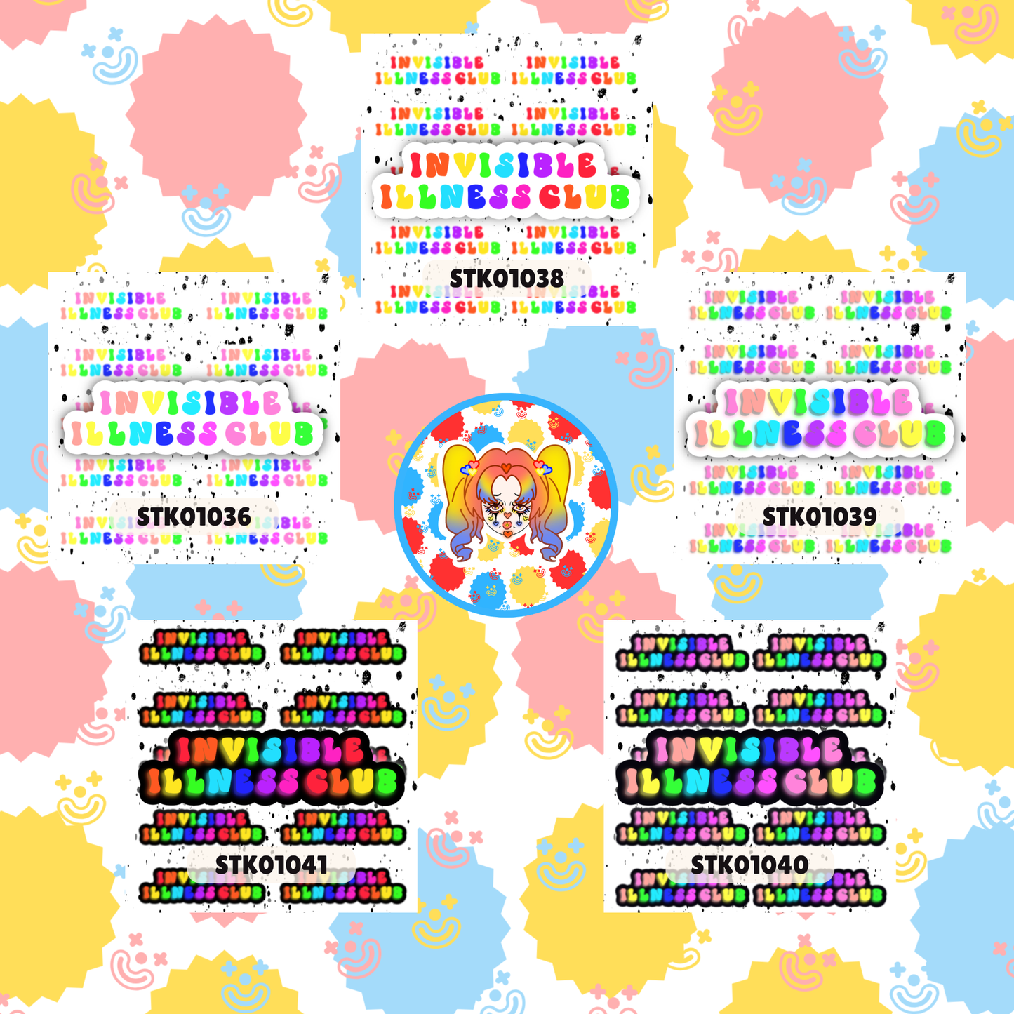 Invisible Illness Club Stickers