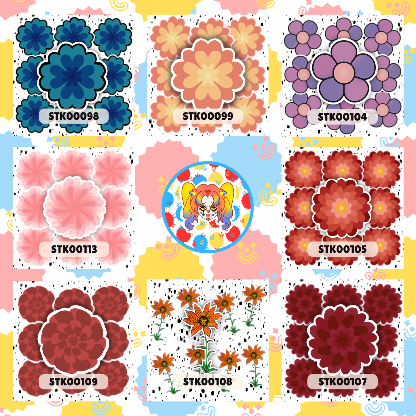 Flower Stickers