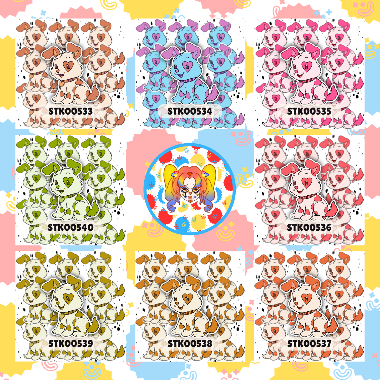 Pretty Puppy Stickers