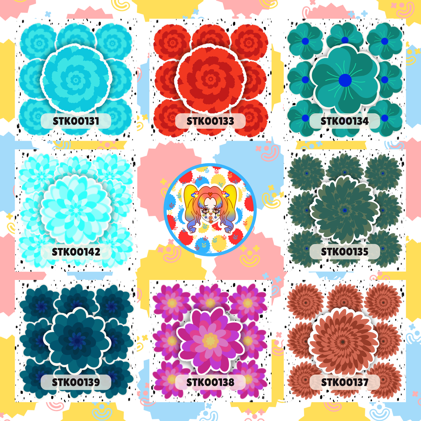 Flower Stickers