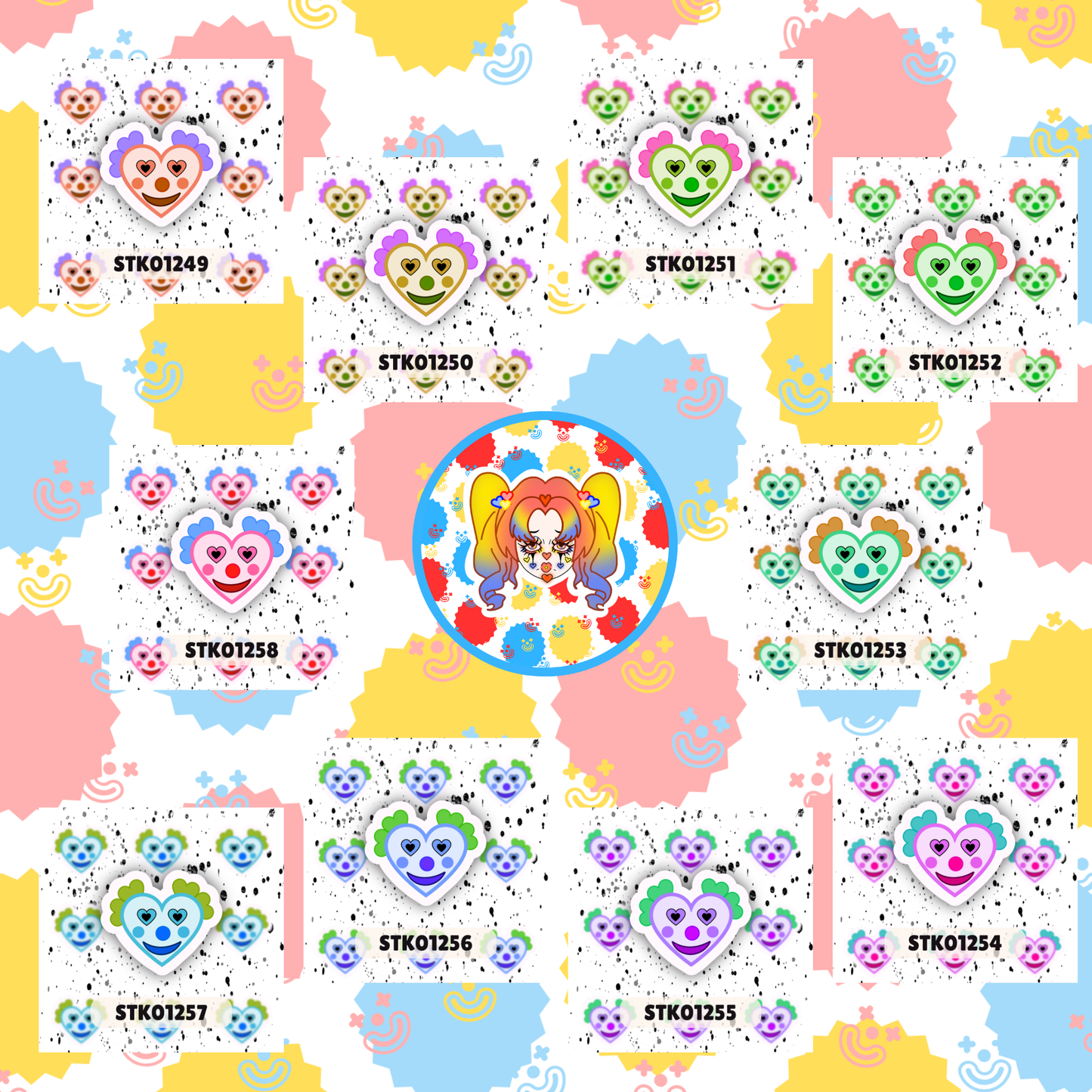 Clown Stickers