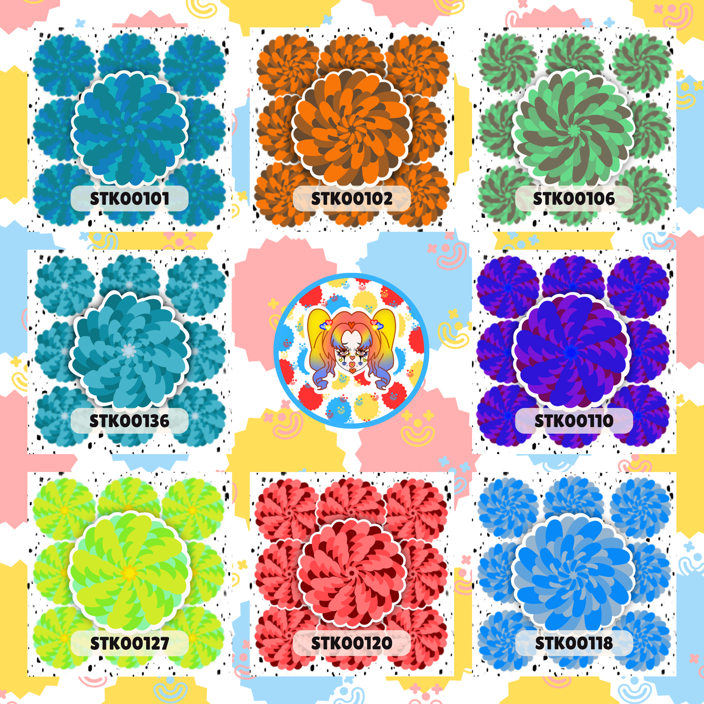 Flower Stickers