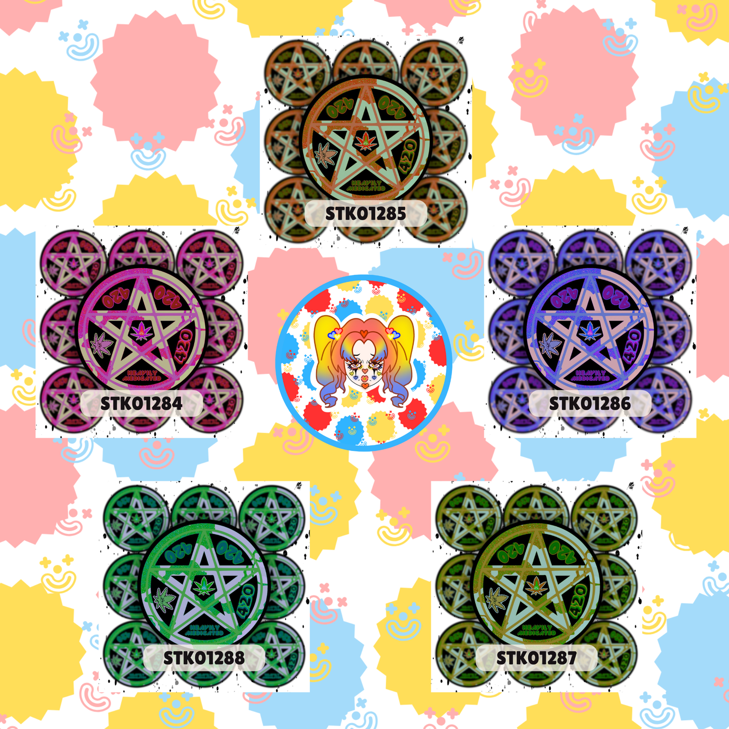 420 Pentacle Sticker