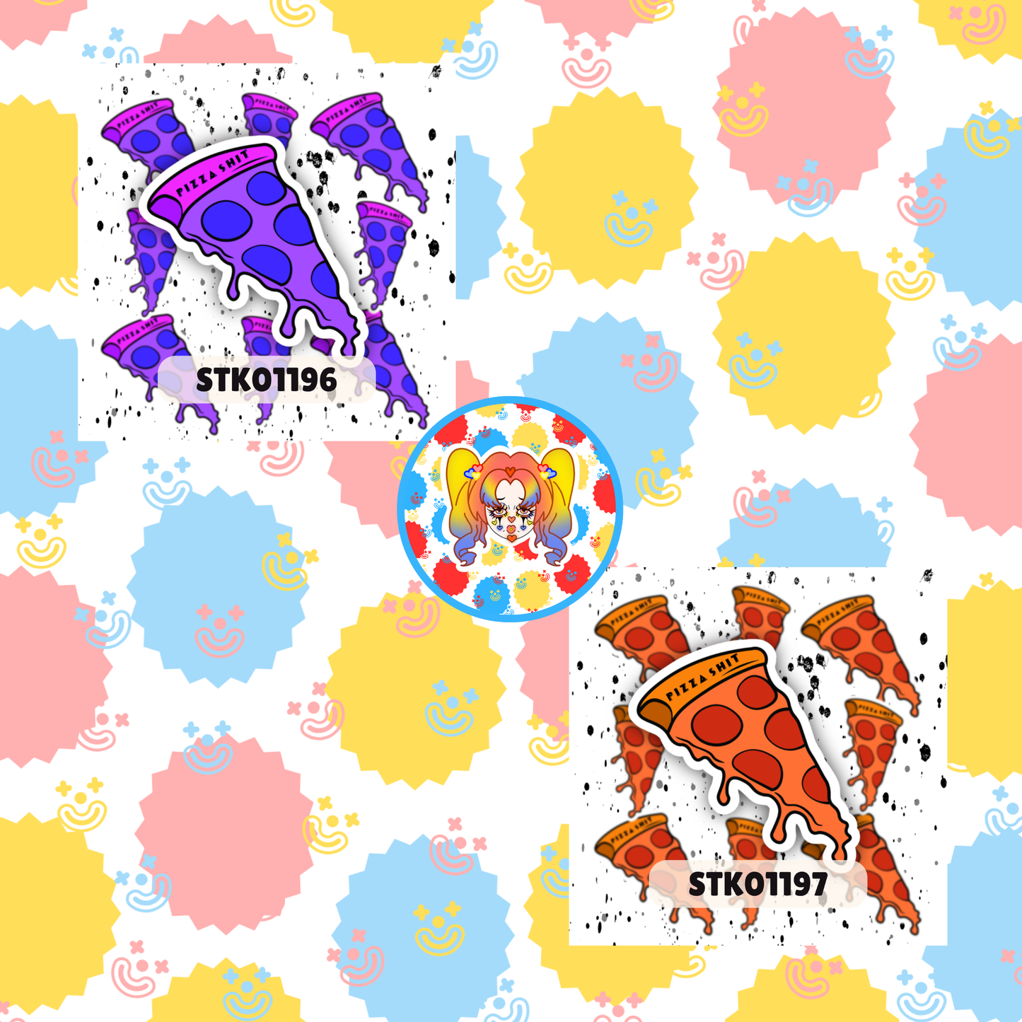 Pizza Shit Stickers