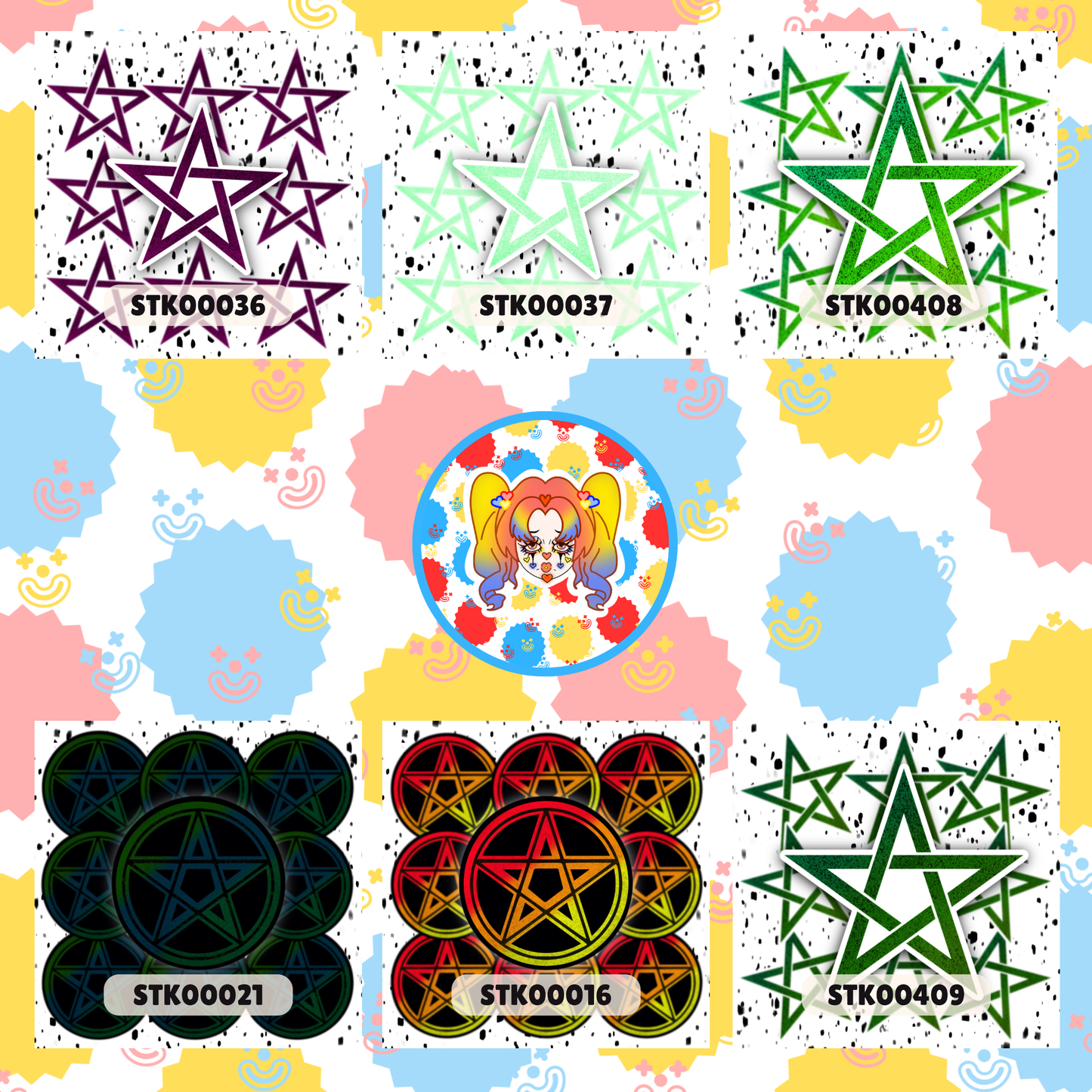 Pentacle Stickers