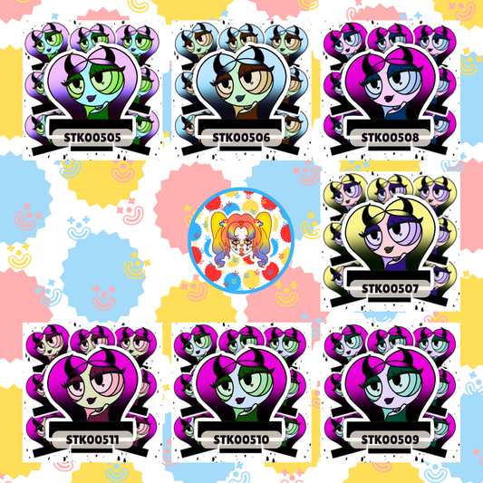 Devilish Beauty Stickers ~ Halloween Collection