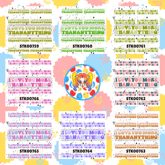 I Love You Stickers