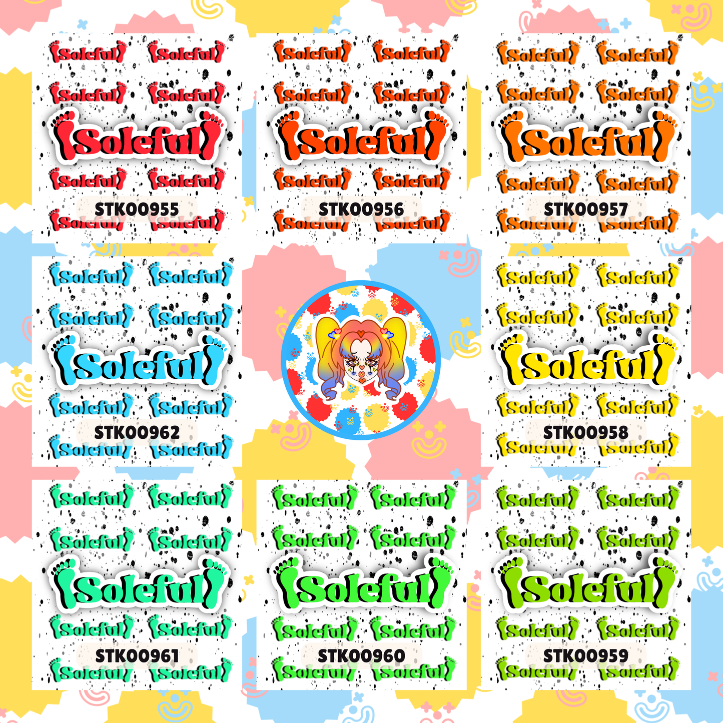 Soleful Foot Fetish Stickers