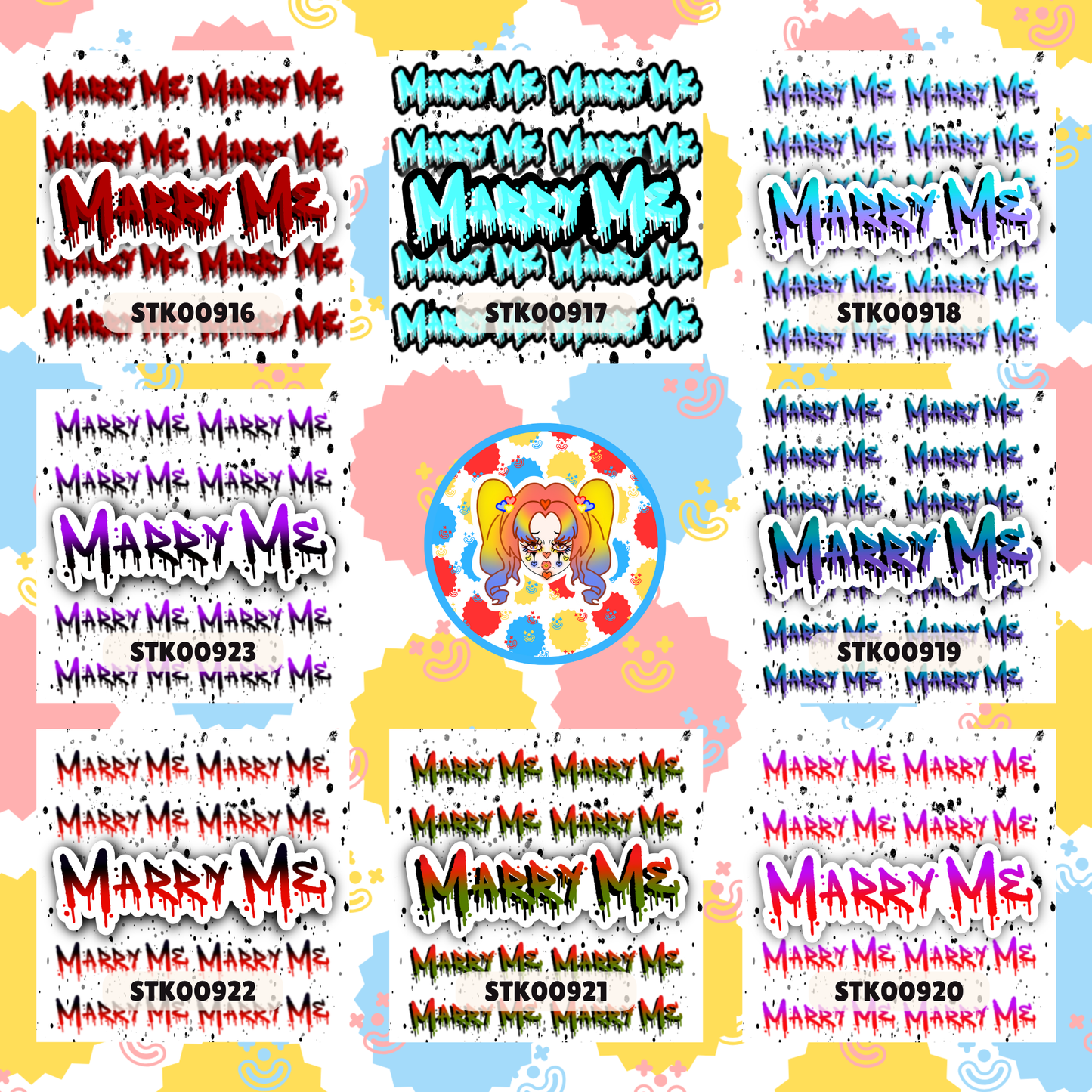 Marry Me Stickers