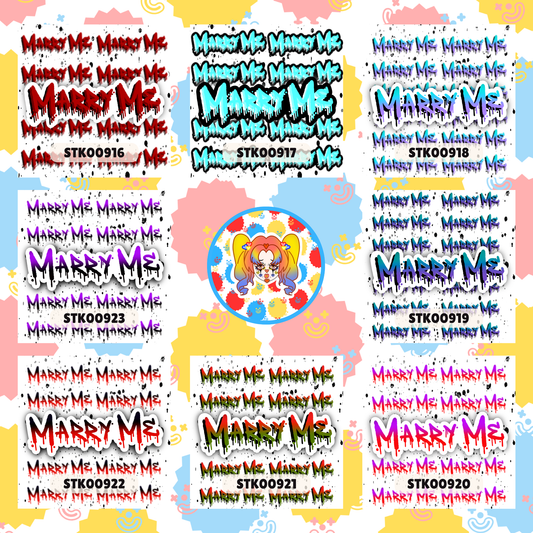Marry Me Stickers
