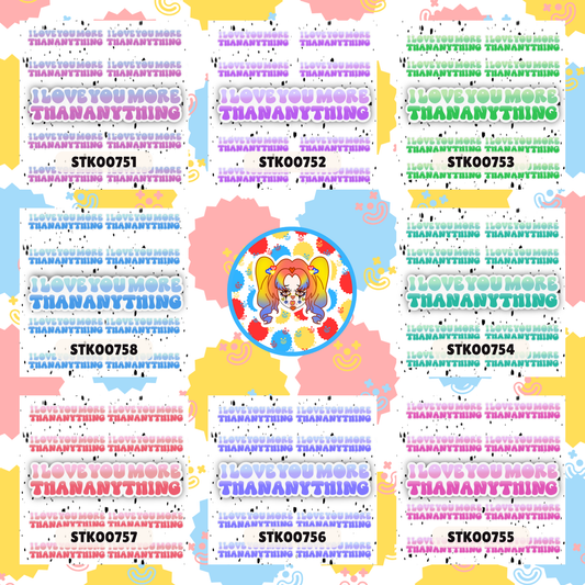 I Love You Stickers