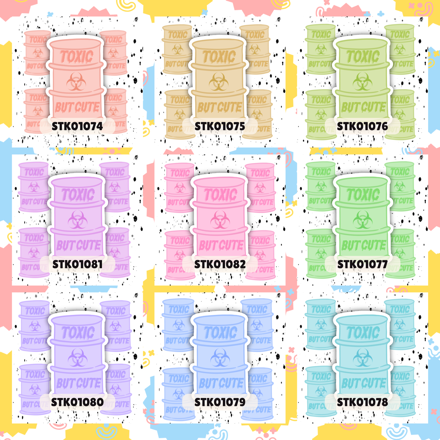 Toxic But Cute Stickers
