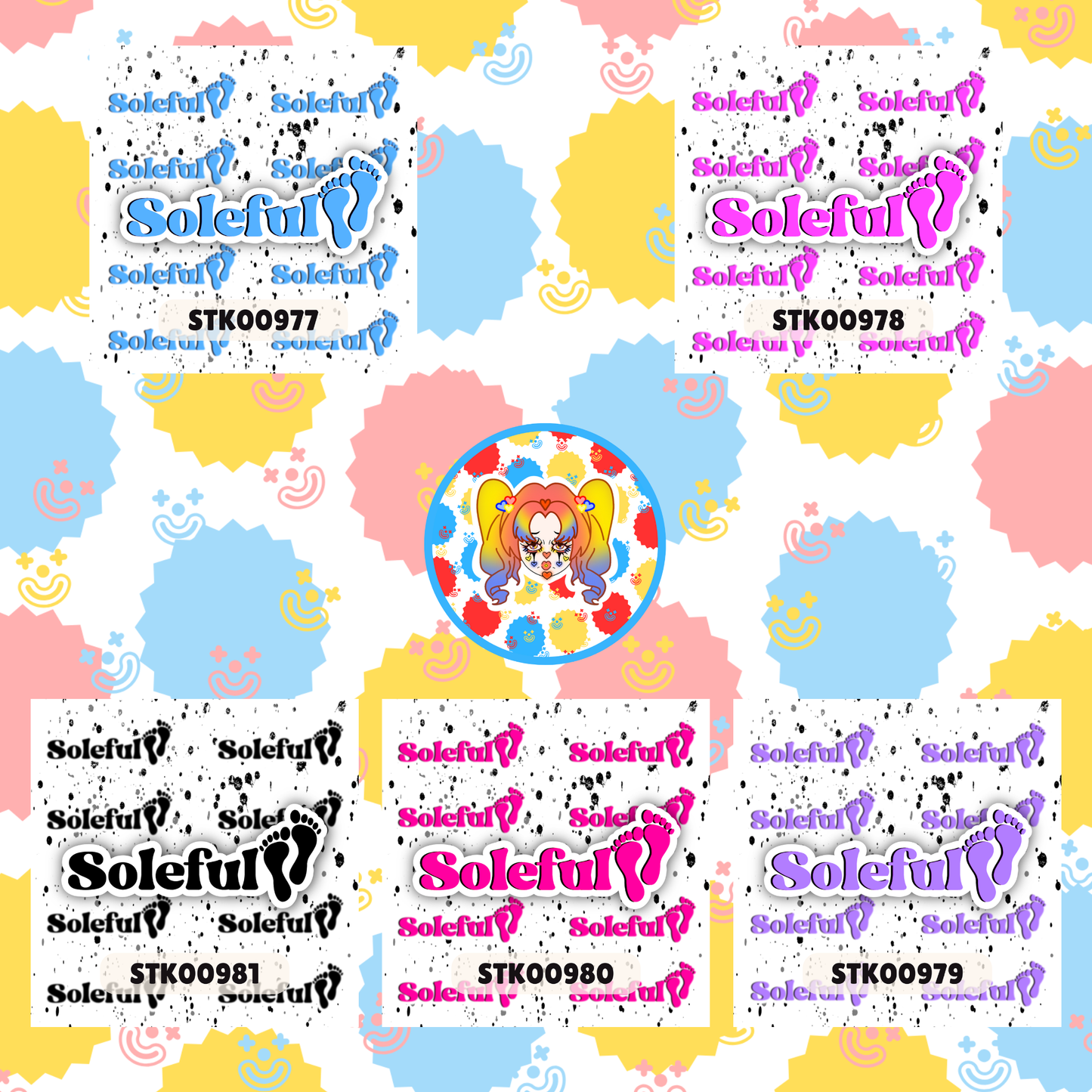Soleful Foot Fetish Stickers