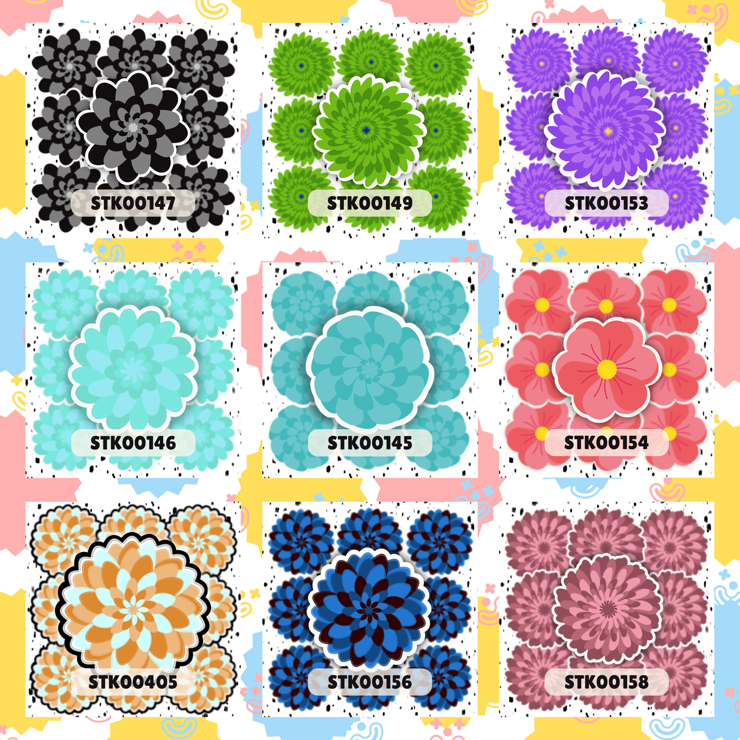 Flower Stickers