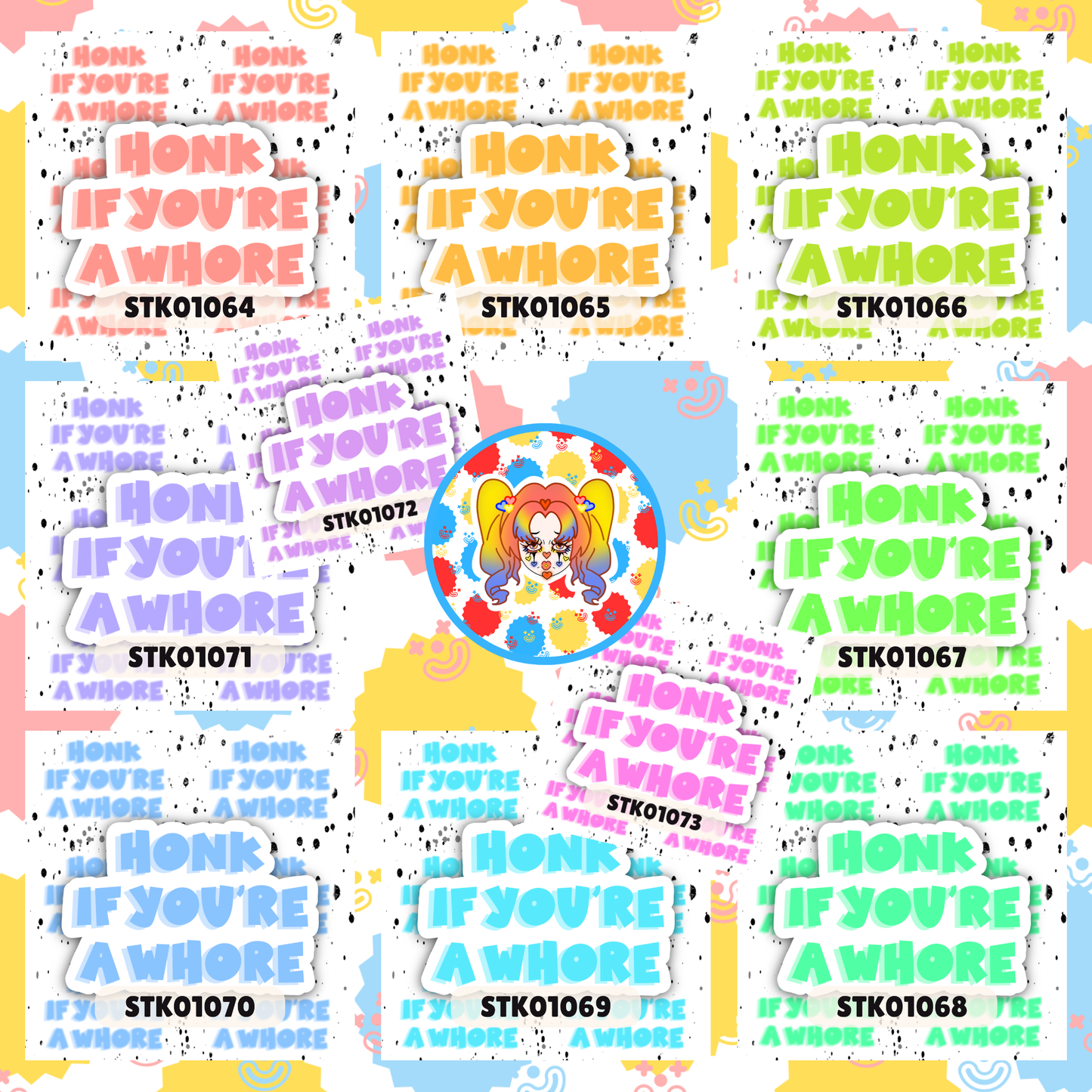 Honk Whore Stickers