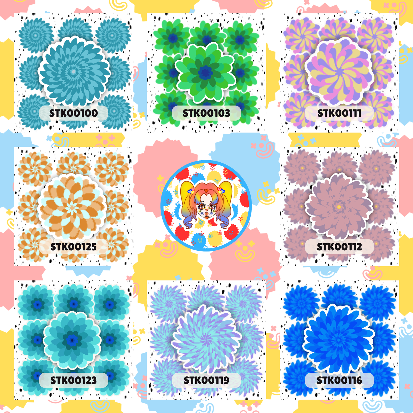Flower Stickers