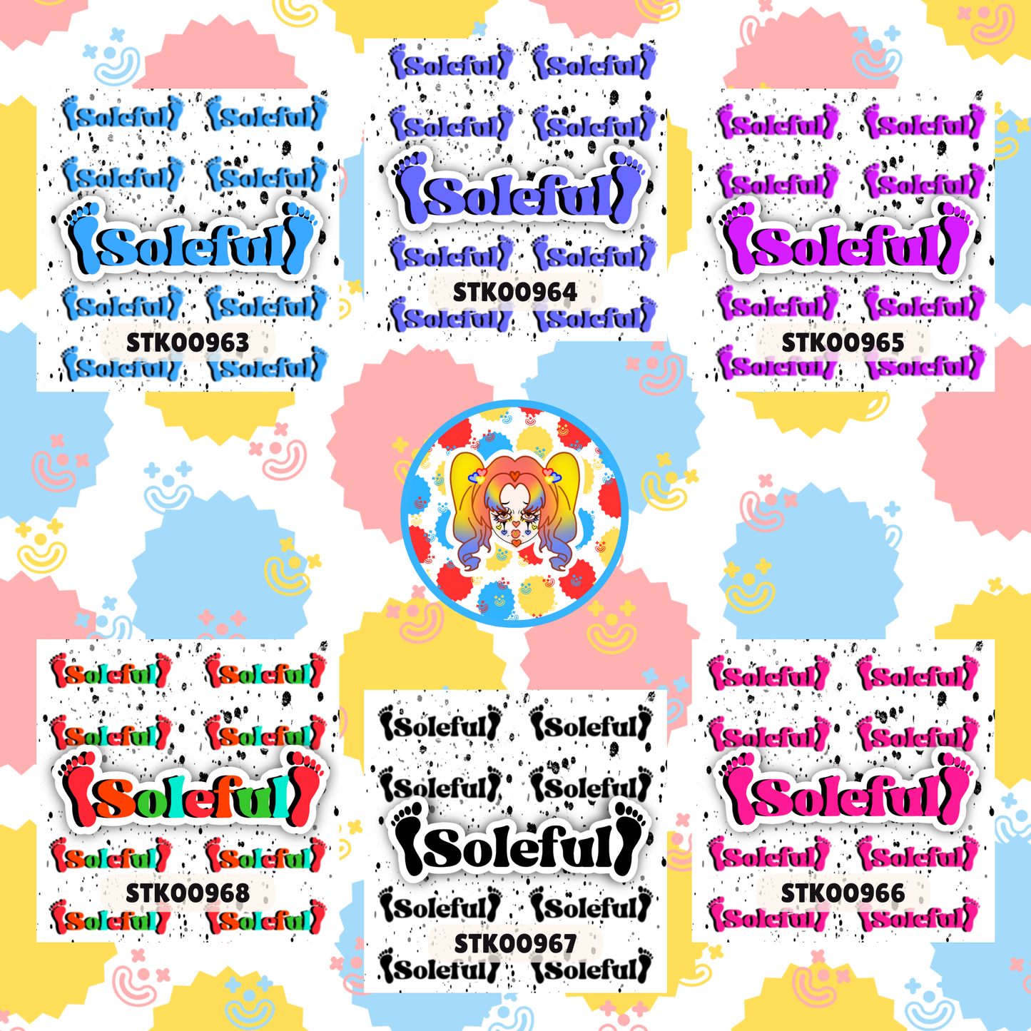 Soleful Foot Fetish Stickers