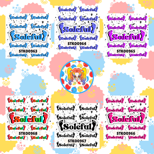 Soleful Foot Fetish Stickers
