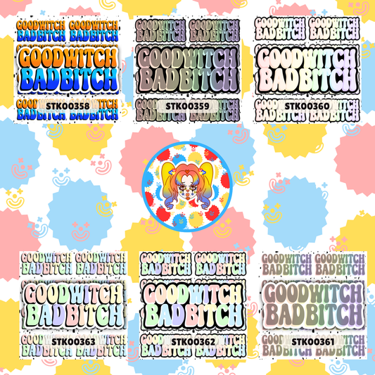 Good Witch Bad B Stickers