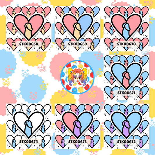 I love Dihh Stickers