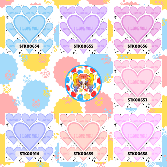 I Love You Stickers