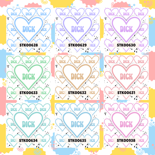 I Love Dihh Stickers