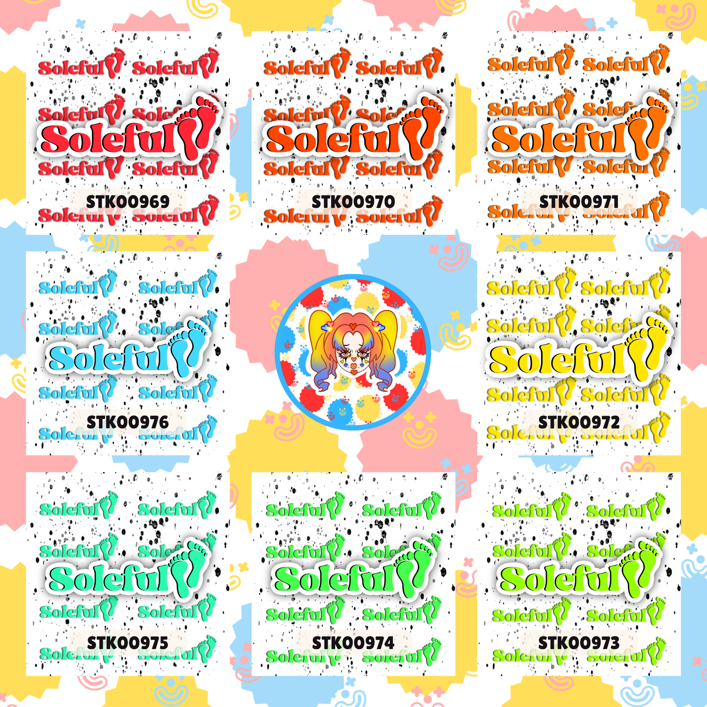 Soleful Foot Fetish Stickers